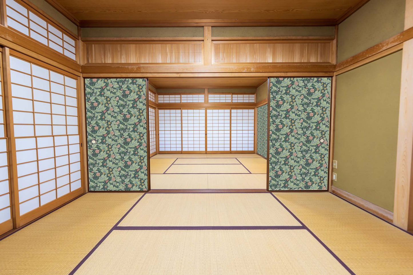 【送料無料】ウィリアムモリス ふすま紙 97cm×2m 2枚 レスター