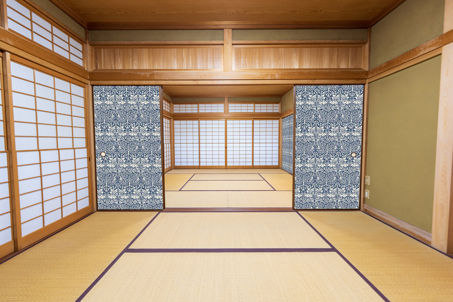 【送料無料】ウィリアムモリス ふすま紙 97cm×2m 2枚 ブレアラビット
