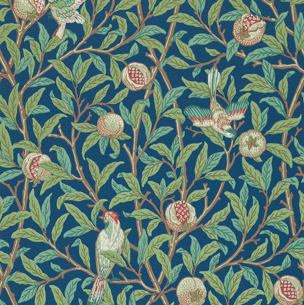 壁紙 Bird & Pomegranate 216815 / 212540 MORRIS Archive Collections Ⅱ