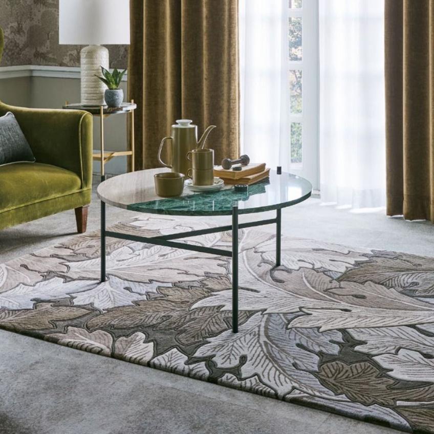 ラグ モリス柄 クロニクルズ カーペット サンゲツ アカンサス 敷物