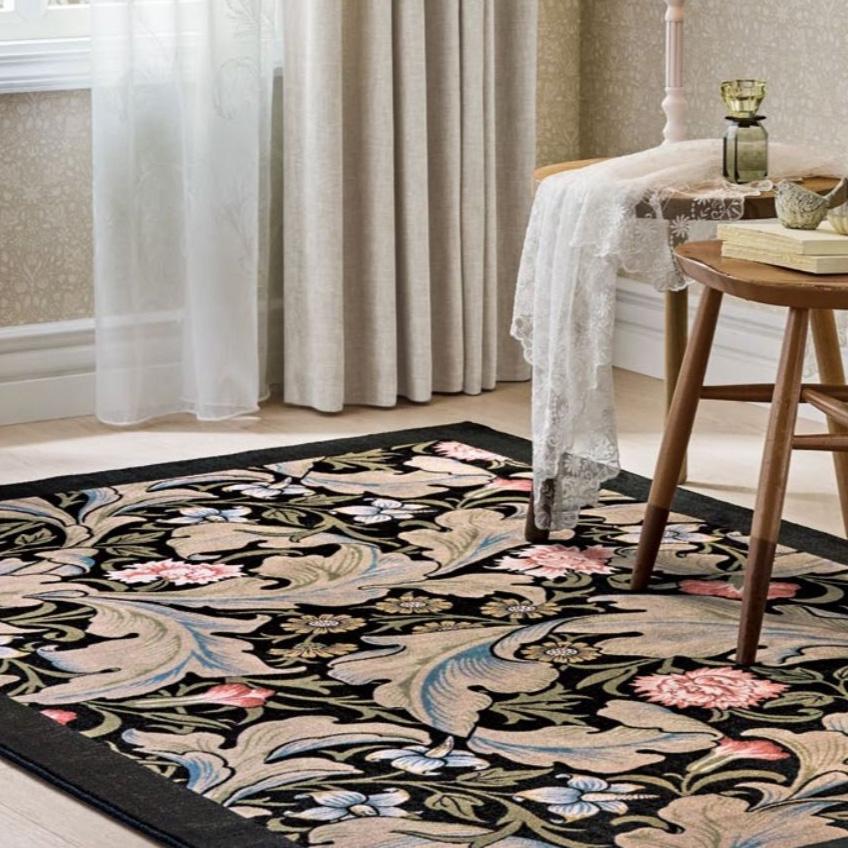 ラグ モリス柄 クロニクルズ カーペット サンゲツ レスター 敷物 絨毯