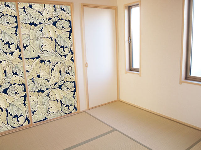 【送料無料】ウィリアムモリス柄 ふすま紙 97cm×2m 2枚 アカンサス