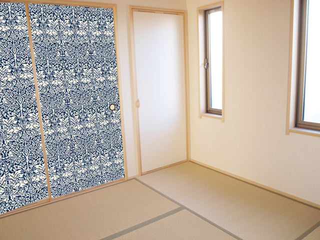 【送料無料】ウィリアムモリス柄 ふすま紙 97cm×2m 2枚 ブレアラビット