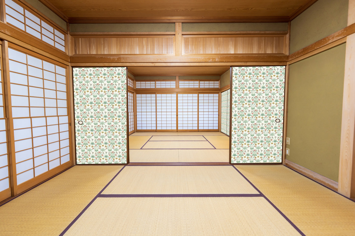 【送料無料】ウィリアムモリス ふすま紙 97cm×2m 2枚 デイジー