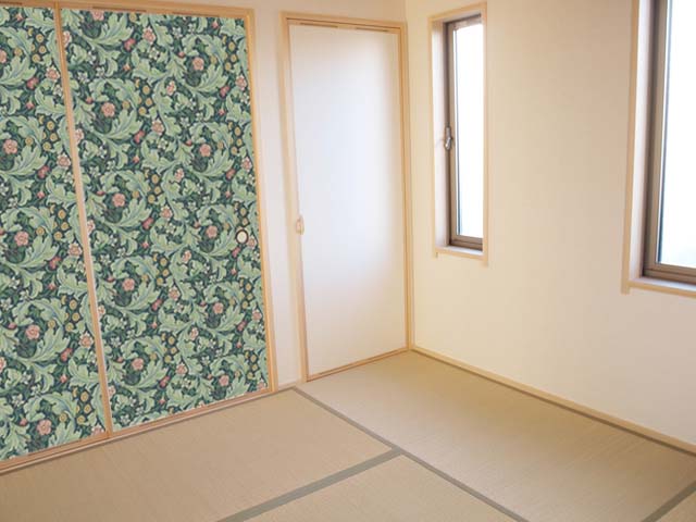 【送料無料】ウィリアムモリス ふすま紙 97cm×2m 2枚 レスター