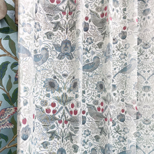 生地サンプル カーテン モリス柄 オックス 布