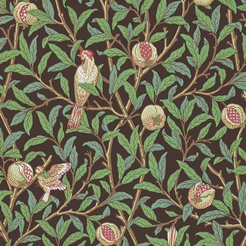 壁紙 Bird & Pomegranate 216867 / 212537 MORRIS Archive Collections Ⅱ