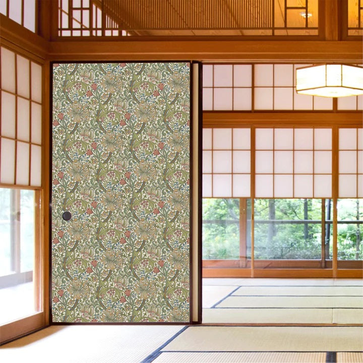 【送料無料】ウィリアムモリス ふすま紙 97cm×2m 2枚 ゴールデンリリー