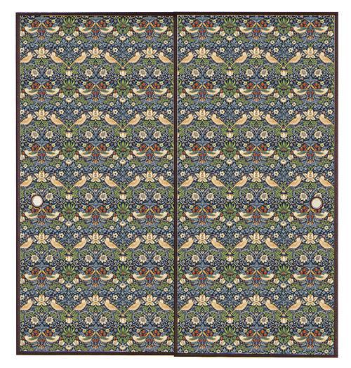 【送料無料】ウィリアムモリス ふすま紙 97cm×2m (2枚セット) いちご泥棒