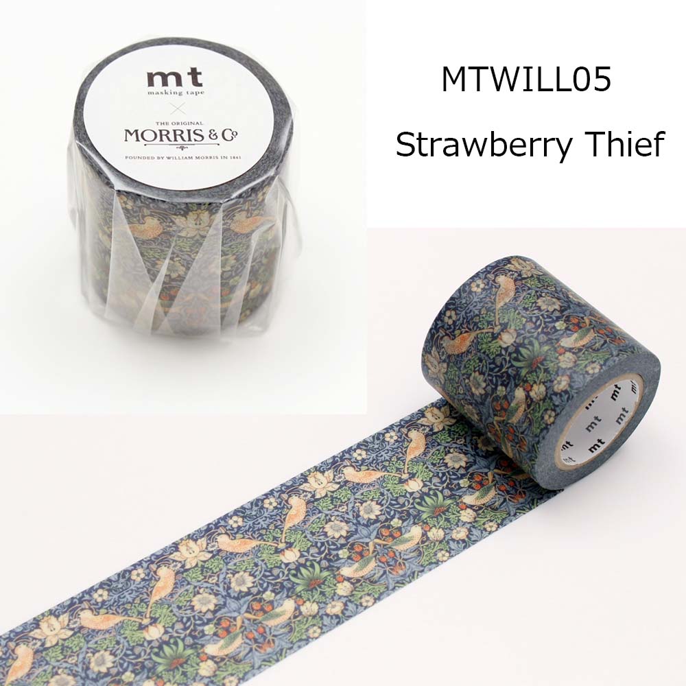 マスキングテープ mt masuking tape 幅50mm×10m MTWILL05 Strawberry Thief いちご泥棒