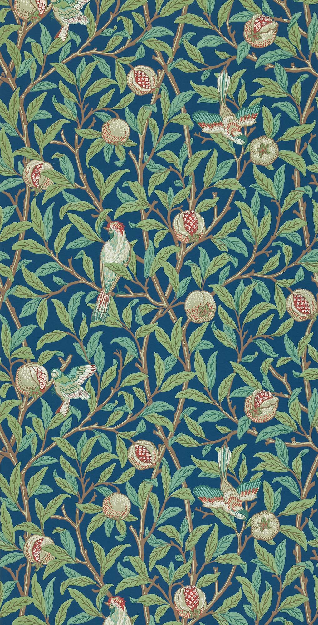 壁紙 Bird & Pomegranate 216815 / 212540 MORRIS Archive Collections Ⅱ