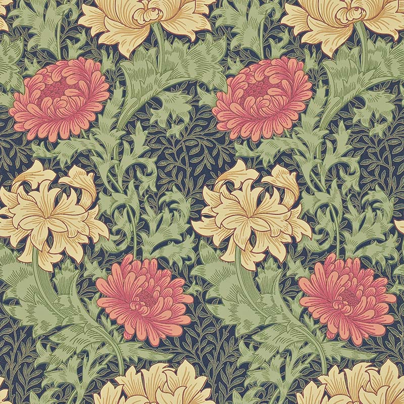 壁紙 Chrysanthemum クリサンテマム 212549 Morris Archive Collections Ⅱ