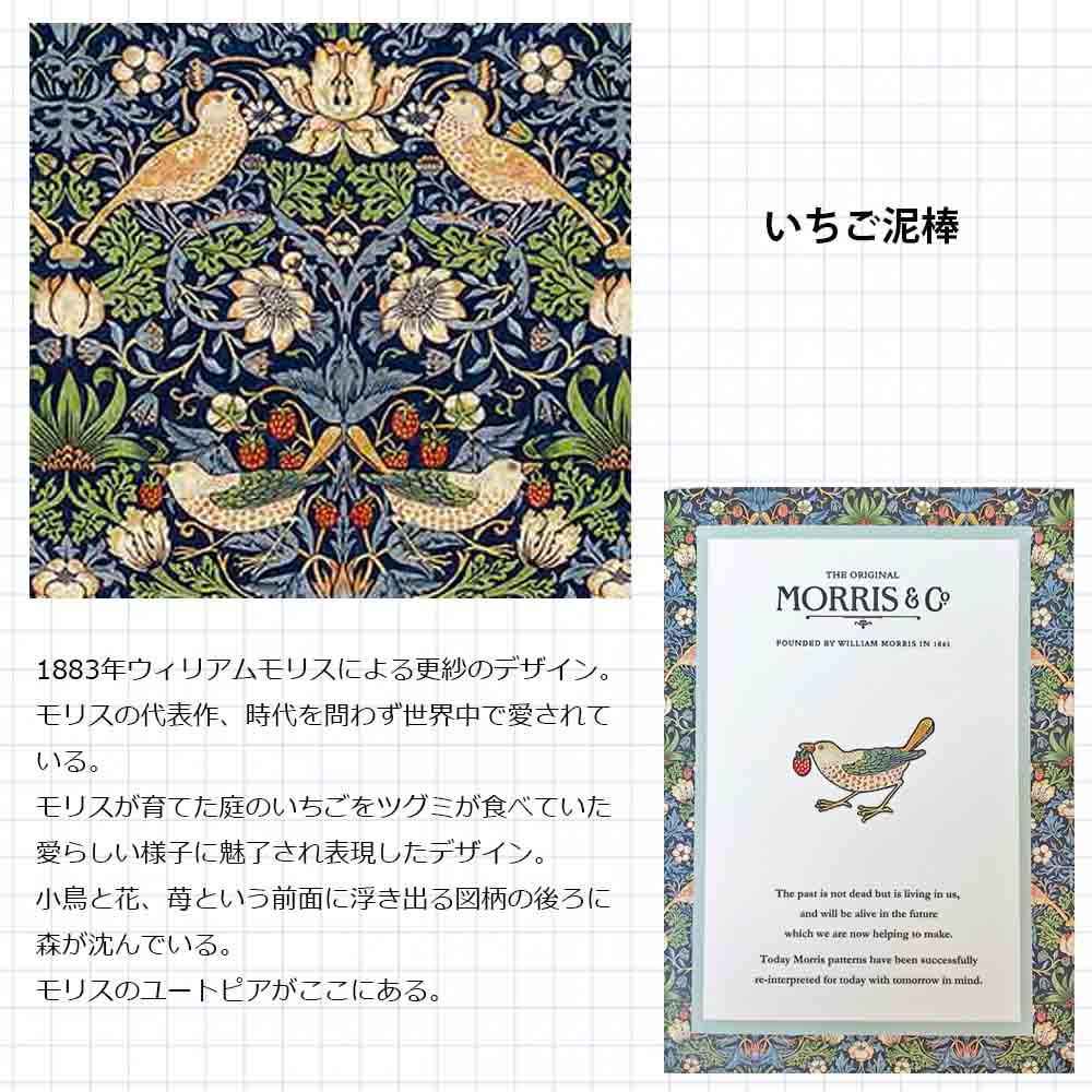 A6ノート 5mm方眼 いちご泥棒