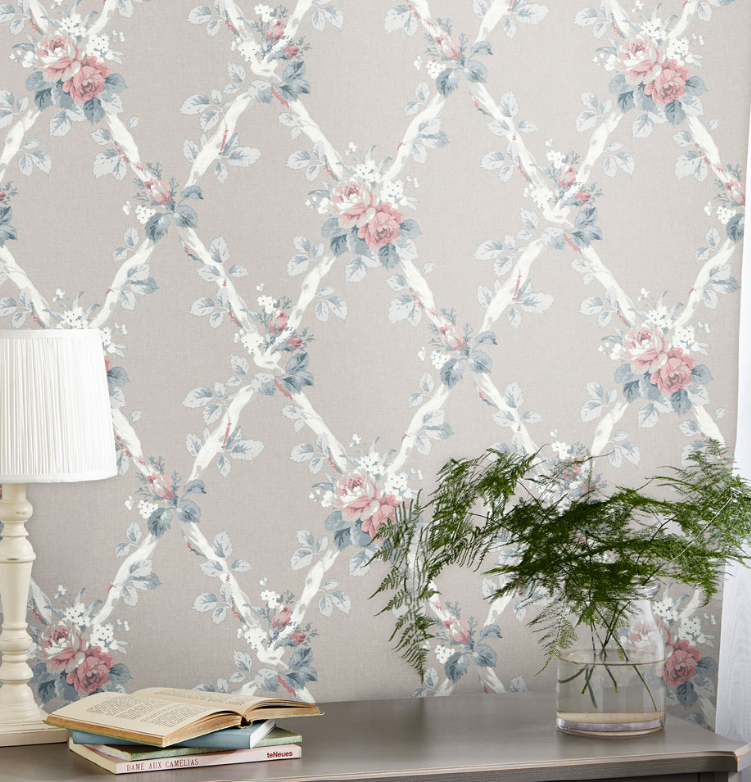 カットサンプル 壁紙 ローラアシュレイ サイズ約B5～A4