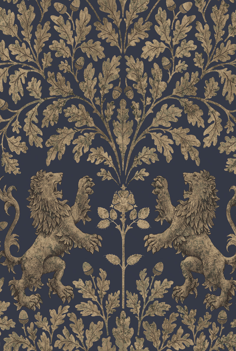 英国王室 ライオン ゴージャス 植物 ホテル Cole＆Son コール&サン 貼り換え リノベ DIY 自分で 不織布 テシード 短納期