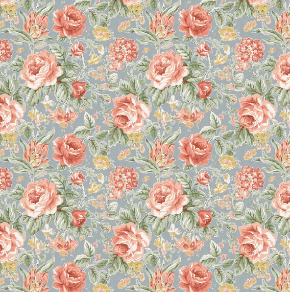 壁紙 ローラアシュレイ 122753  Wild Roses ワイルドローズ