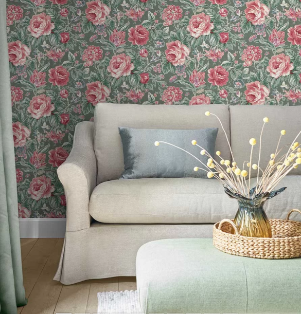 壁紙 ローラアシュレイ 122754 Wild Roses ワイルドローズ
