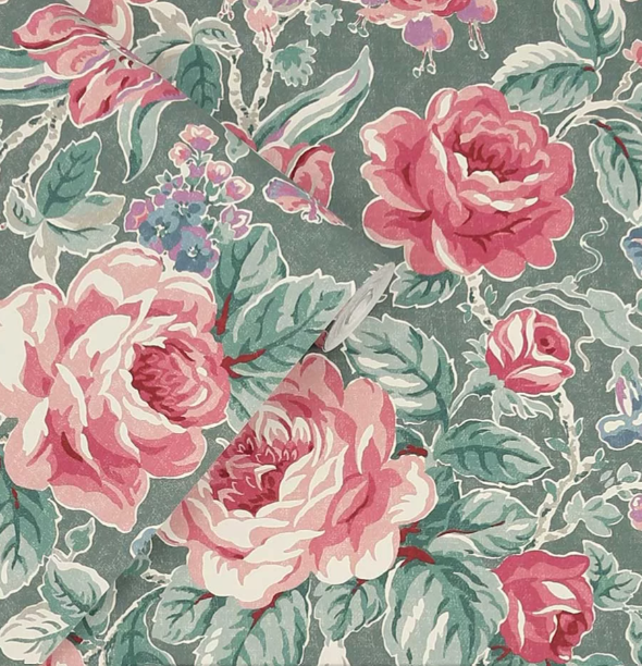 壁紙 ローラアシュレイ 122754 Wild Roses ワイルドローズ