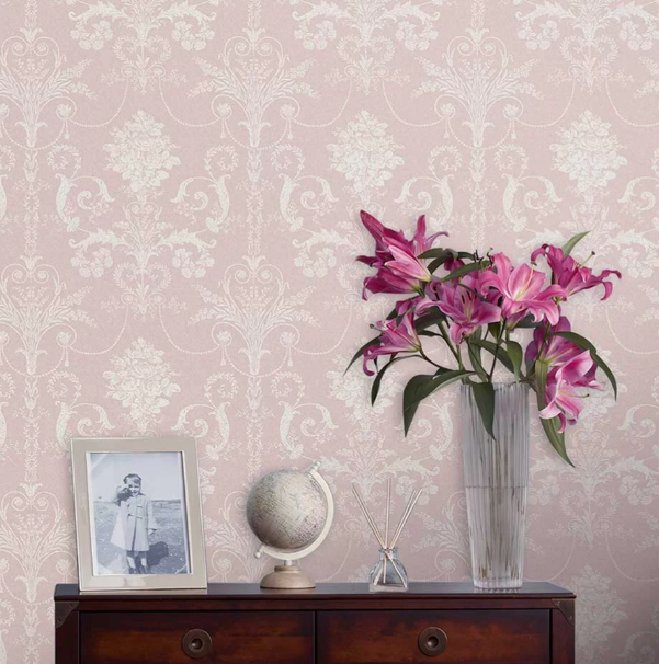 壁紙 ローラアシュレイ 113381 Josette ジョゼッテ Amethyst アメジスト ダマスク
