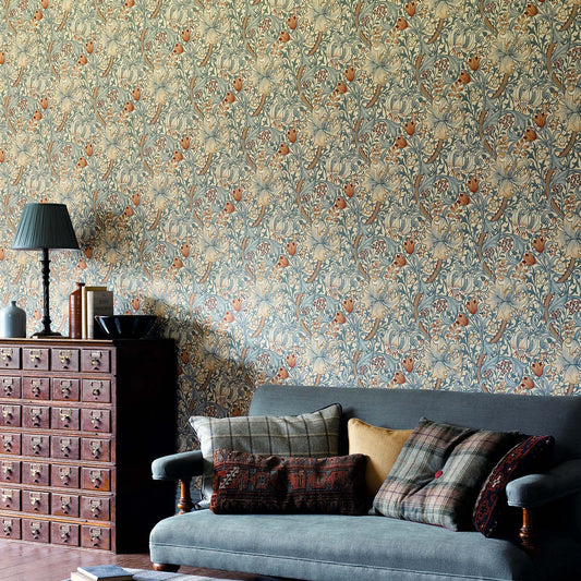 壁紙 Golden Lily 216818 / 210401 Morris Archive Collections Ⅰ