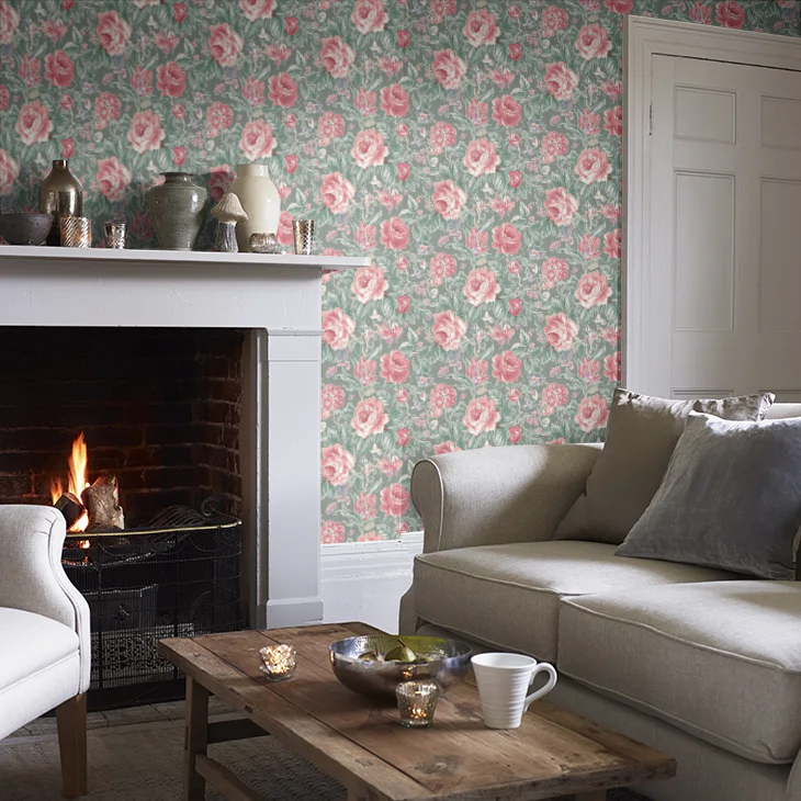 壁紙 ローラアシュレイ 122754 Wild Roses ワイルドローズ