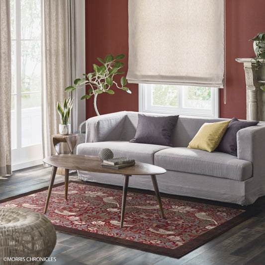 ラグ モリス柄 クロニクルズ カーペット サンゲツ いちご泥棒 ストロベリーシーフ 敷物 絨毯 ボタニカル 140cm×200cm 高級