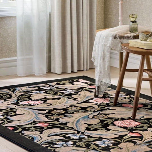 ラグ モリス柄 クロニクルズ カーペット サンゲツ レスター 敷物 絨毯 ボタニカル 140cm×200cm 高級