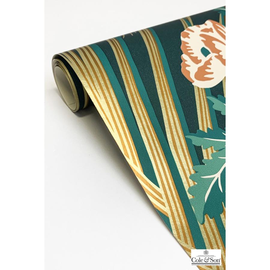 庭園 ガーデン イギリス 英国 植物 花柄 ボタニカル Cole＆Son コール&サン 貼り換え リノベ DIY 自分で 不織布 テシード 短納期