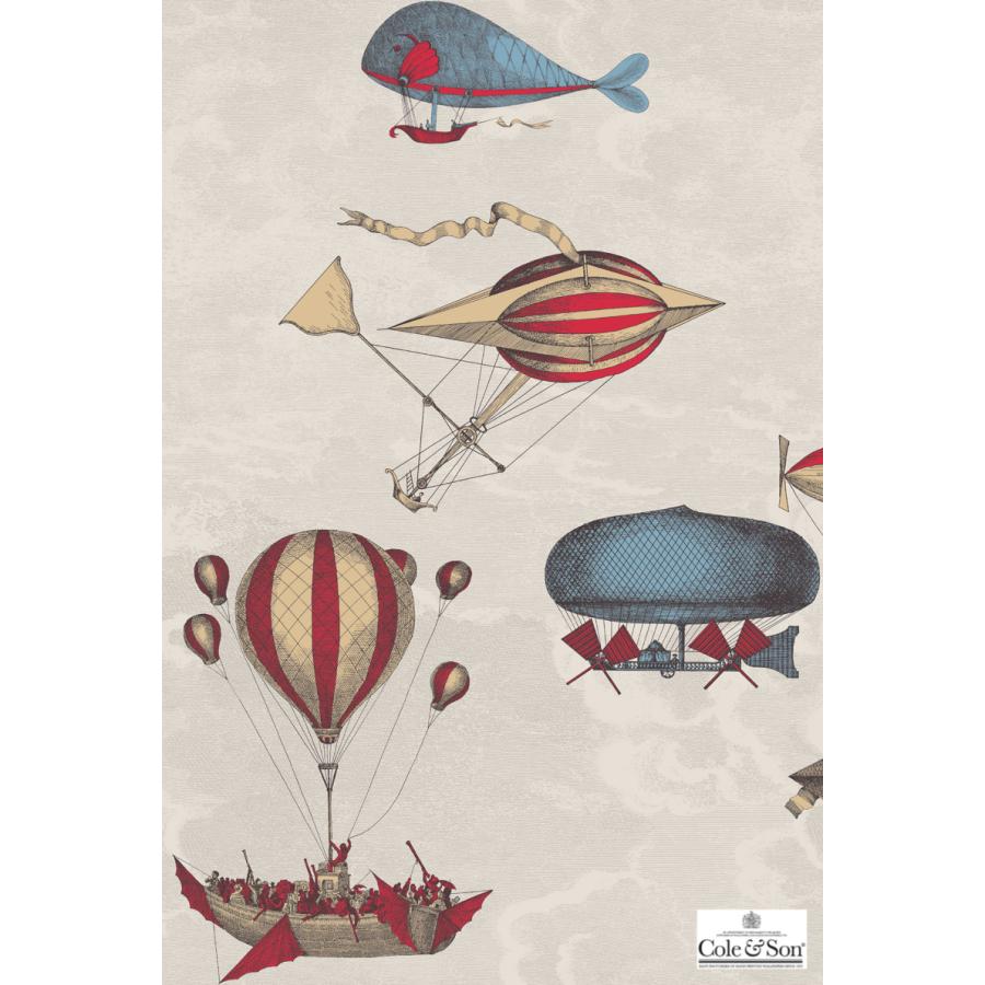 2本セット 飛行船 気球 イタリア フォルナセッティ Cole＆Son 114/10020, 97/1002 コール&サン テシード