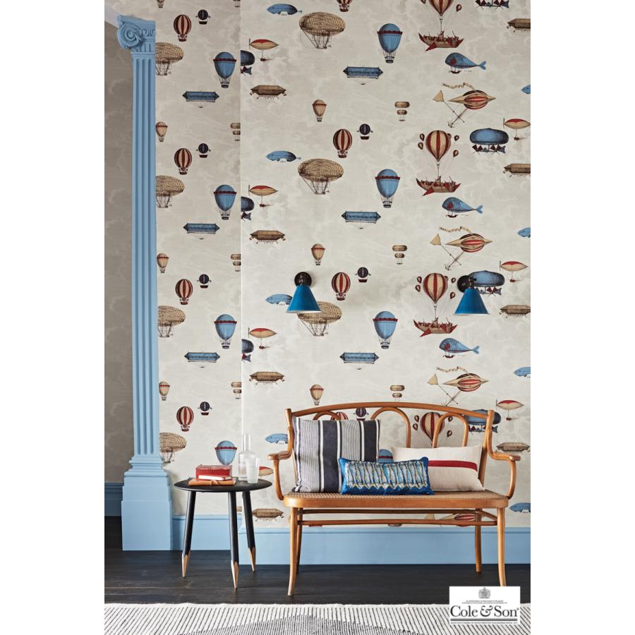 2本セット 飛行船 気球 イタリア フォルナセッティ Cole＆Son 114/10020, 97/1002 コール&サン テシード