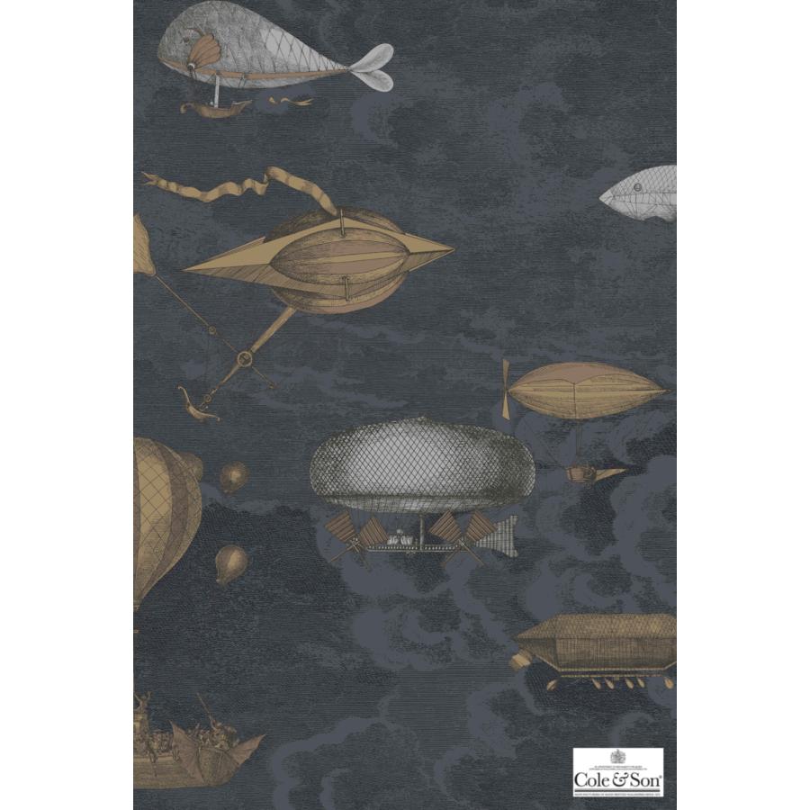 2本セット 飛行船 気球 イタリア フォルナセッティ Cole＆Son 114/10020, 97/1002 コール&サン テシード