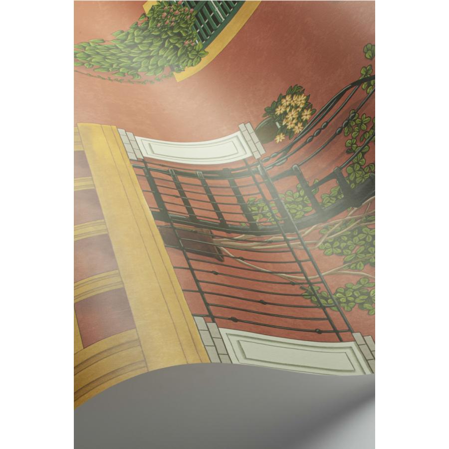 建物柄 スペイン コンドミニアム 集合住宅 アンダルシア Cole＆Son コールアンドサン 貼り換え リノベ DIY 自分で 不織布 テシード 短納期