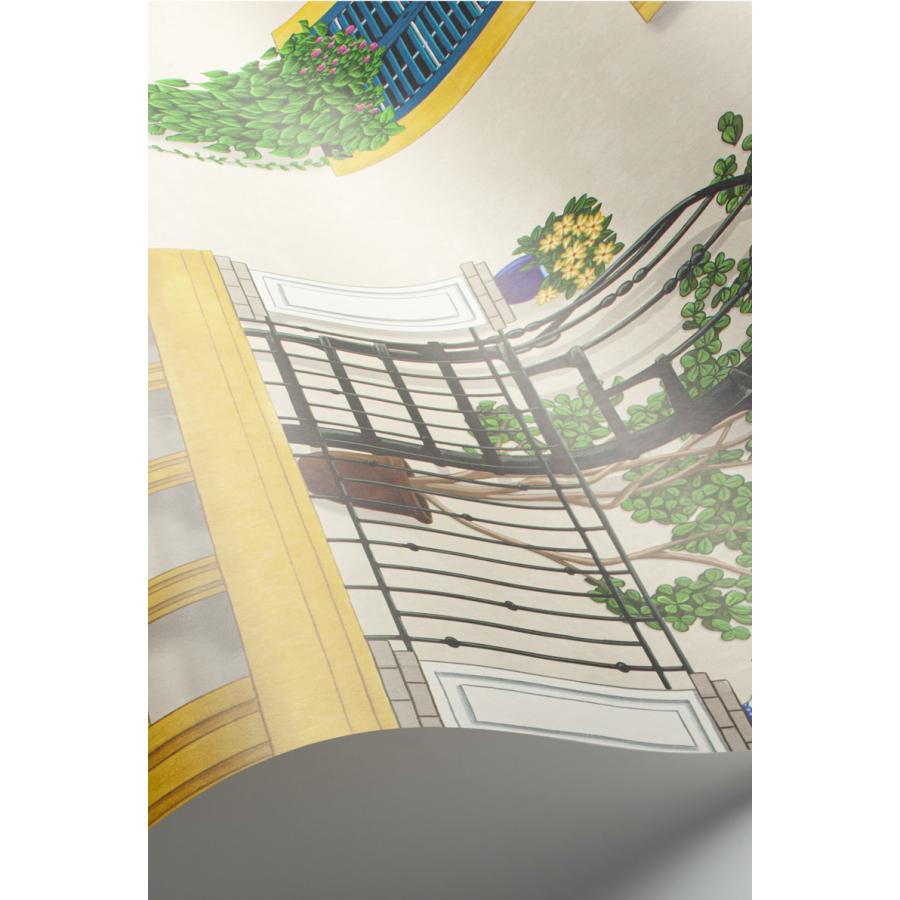 建物柄 スペイン コンドミニアム 集合住宅 アンダルシア Cole＆Son コールアンドサン 貼り換え リノベ DIY 自分で 不織布 テシード 短納期