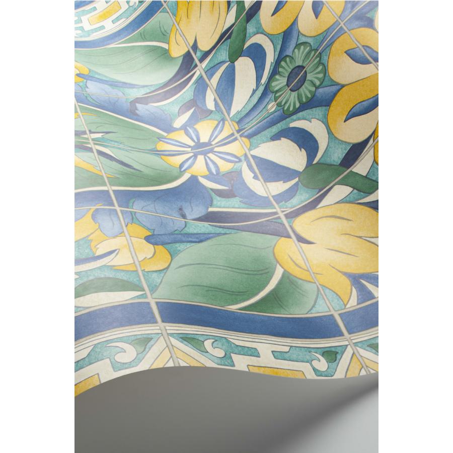 タイル風 モザイク風 花 フラワー 植物 スペイン 南国 Cole＆Son コールアンドサン 貼り換え リノベ DIY 自分で 不織布 テシード 短納期