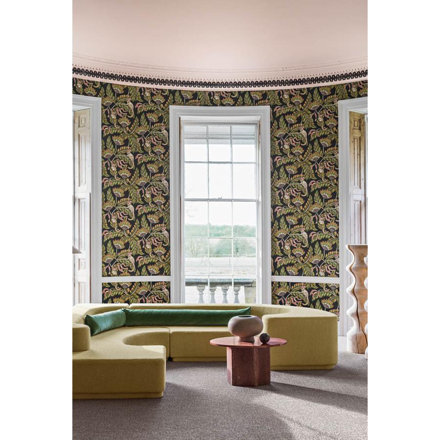 サファリ柄 ブッシュベイビー サル 植物 アフリカン Cole＆Son コール&サン 貼り換え リノベ DIY 自分で 不織布 テシード 短納期