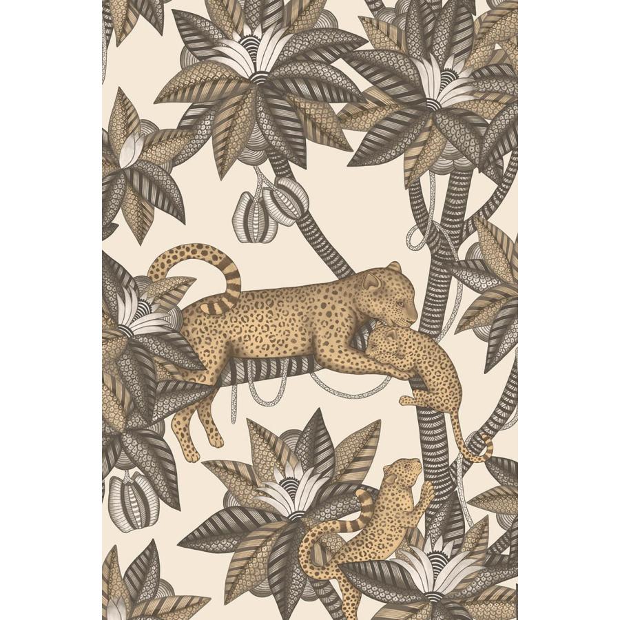 サファリ柄 ヒョウ 植物 ボタニカル 光沢 アフリカン Cole＆Son コール&サン 貼り換え リノベ DIY 自分で 不織布 テシード 短納期