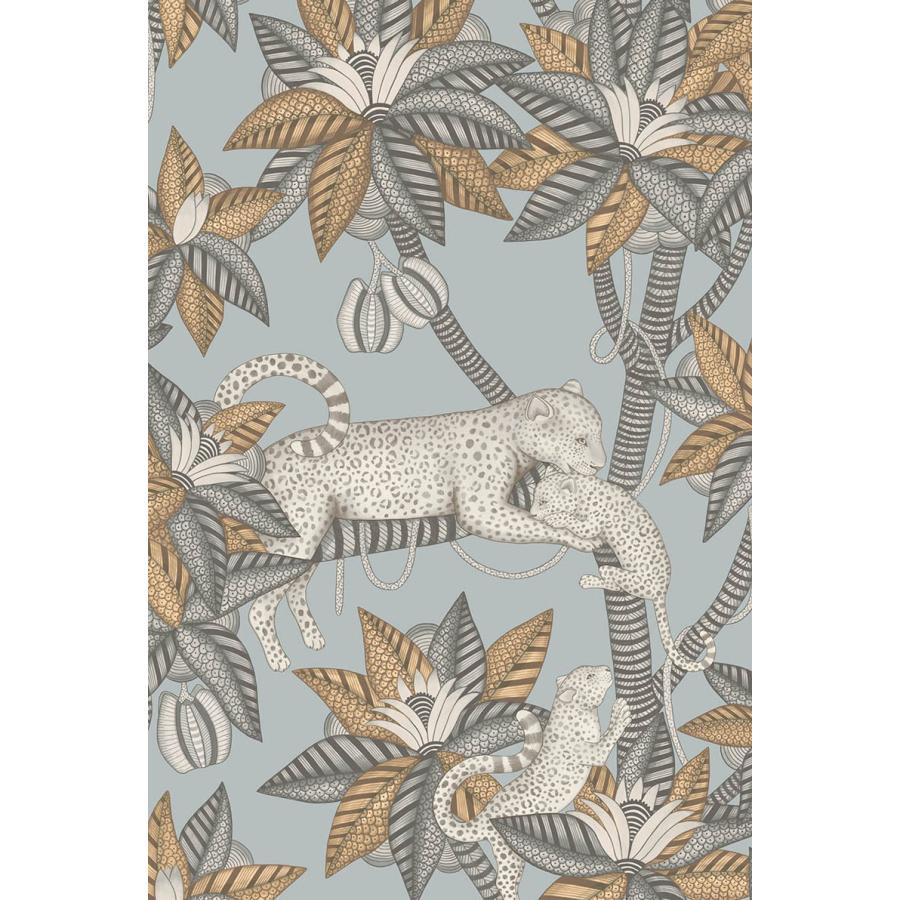 サファリ柄 ヒョウ 植物 ボタニカル 光沢 アフリカン Cole＆Son コール&サン 貼り換え リノベ DIY 自分で 不織布 テシード 短納期