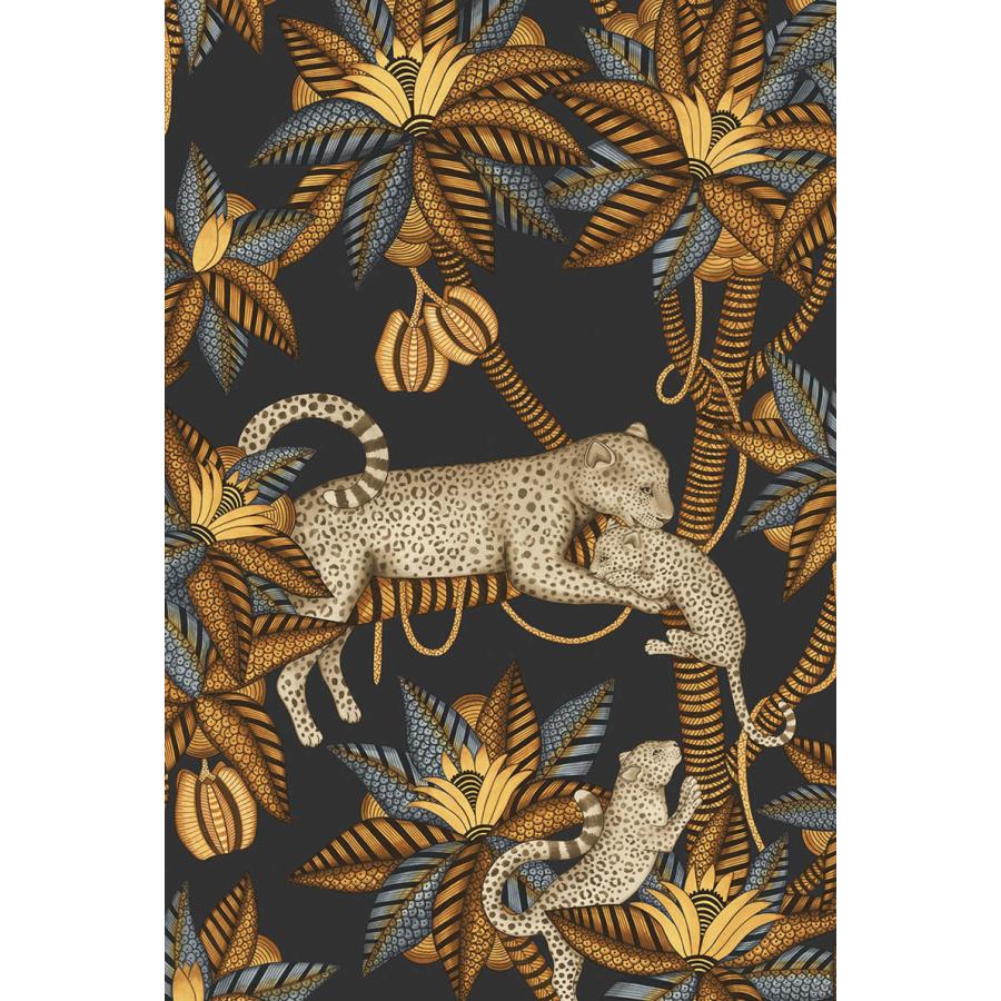 サファリ柄 ヒョウ 植物 ボタニカル 光沢 アフリカン Cole＆Son コール&サン 貼り換え リノベ DIY 自分で 不織布 テシード 短納期