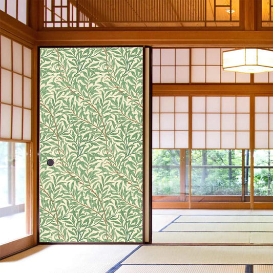 【送料無料】ウィリアムモリスデザイン ふすま紙 97cm×2ｍ 2枚 ウィローボウ