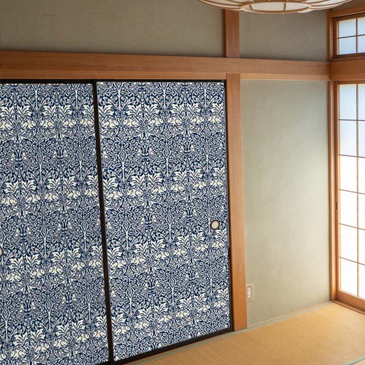 【送料無料】ウィリアムモリス柄 ふすま紙 97cm×2ｍ 2枚 ブレアラビット