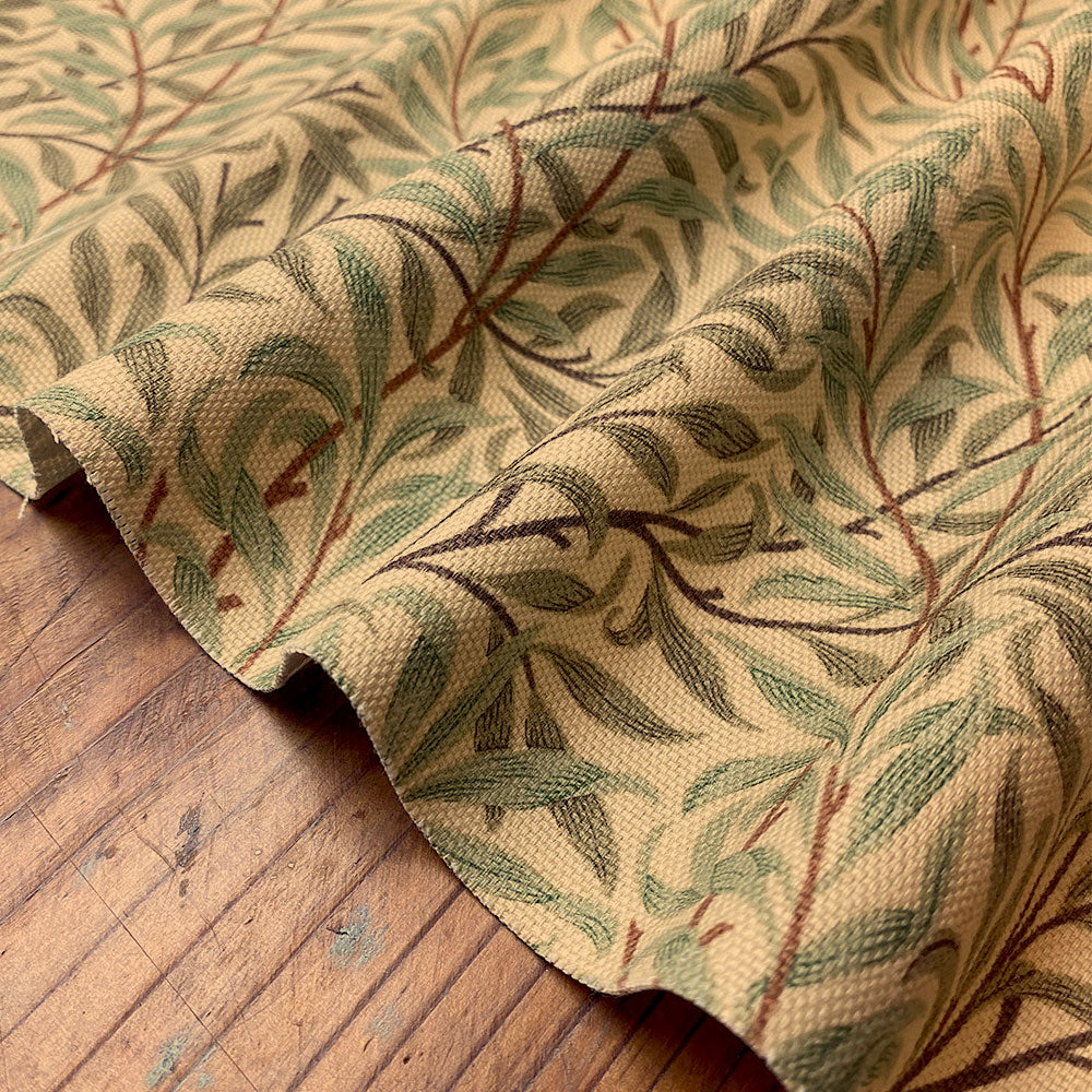 モリス柄 生地 オックス 布 ウィリアムモリスデザイン ウィローボウ Willow Bough 1m単位