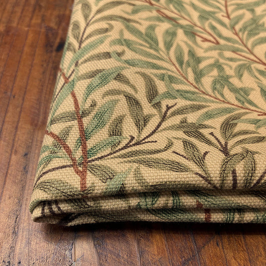 モリス柄 生地 オックス 布 ウィリアムモリスデザイン ウィローボウ Willow Bough 1m単位