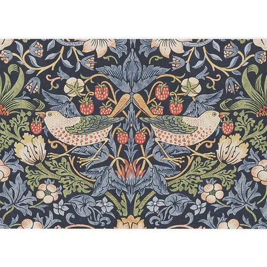 ブックカバー いちご泥棒 (ネイビー)