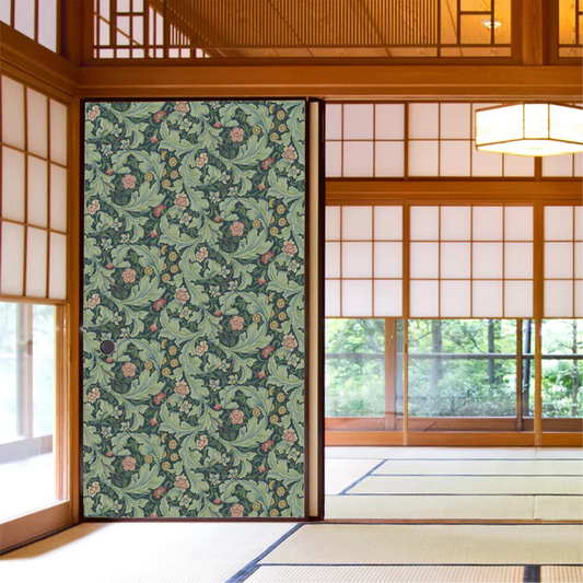 【送料無料】ウィリアムモリス柄 ふすま紙 97cm×2m 2枚 レスター