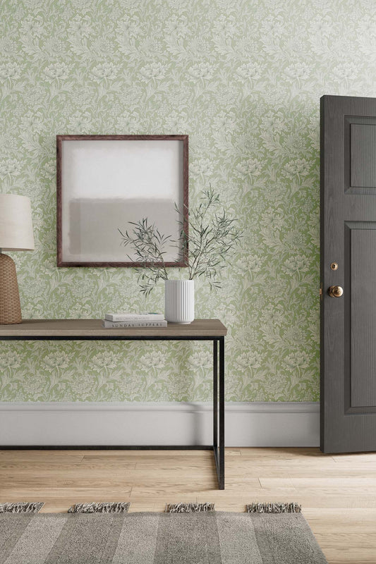 壁紙 Chrysanthemum Toile 217069 SIMPLY MORRIS