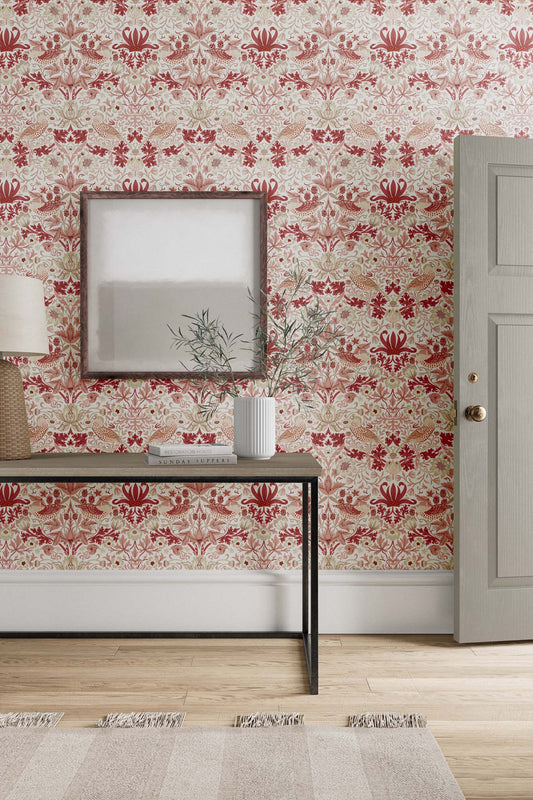 壁紙 Strawberry Thief いちご泥棒 217059 SIMPLY MORRIS