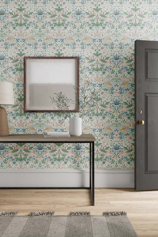 壁紙 Strawberry Thief いちご泥棒 217061 SIMPLY MORRIS